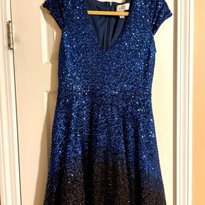 Bella Bagley Mishka ombré sequin cocktail dress.  Worn once.  Size 6.